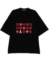 Mastermind Japan - Hearts Skull Graphic T-Shirt - Lyst