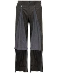 Comme des Garçons - Pantalon Zippé À Fines Rayures - Lyst