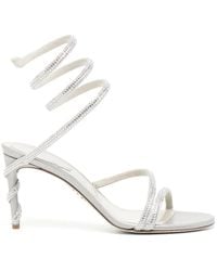 Rene Caovilla - Margot 80Mm Crystal-Embellished Sandals - Lyst
