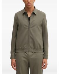 HUGO - Helly zip-up collared jacket - Lyst