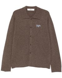 Séfr - Logo-Embroidered Knitted Shirt - Lyst