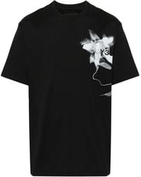 Y-3 - T-shirt Met Print - Lyst