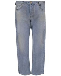 Willy Chavarria - Chente Logo-Patch Distressed Jeans - Lyst