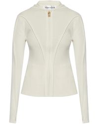 Victoria Beckham - Giacca Con Cappuccio E Zip - Lyst