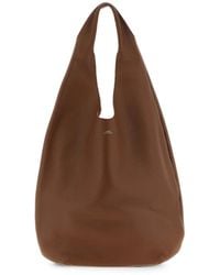 A.P.C. - Le Neige Hammered Leather Shoulder Bag - Lyst