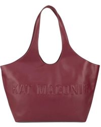Kat Maconie - Large Brooklyn Logo-Embossed Shoulder Bag - Lyst