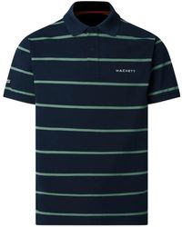 Hackett - Polo A Rayas Con Manga Corta - Lyst