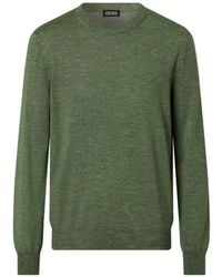 ZEGNA - Mélangé Crewneck Sweater - Lyst