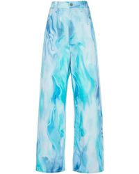 Khrisjoy - Lockere Elio Hose Mit Luft-Print - Lyst