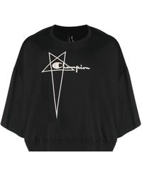Rick Owens - X Champion Tommy T Cropped T-shirt - Lyst