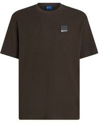 Karl Lagerfeld - Waffle-Knit Logo-Patch T-Shirt - Lyst