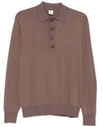 Eleventy - Long-Sleeve Polo Shirt - Lyst