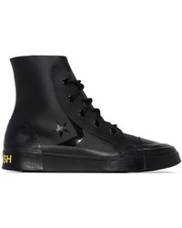 converse leather boots mens