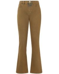 Alberta Ferretti - Logo-Patch Flared Jeans - Lyst