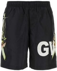 Givenchy - Logo-Print Swim Shorts - Lyst