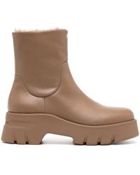 Gianvito Rossi - Montey Leather Boots - Lyst