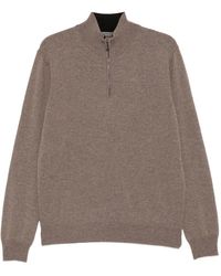 Corneliani - Quarter-Zip Knitted Sweater - Lyst