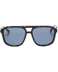 Gucci - Tortoiseshell Navigator-Frame Sunglasses - Lyst