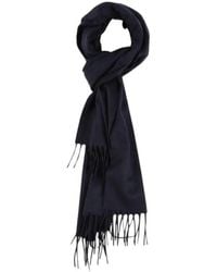 Lardini - Fringed Cashmere Scarf - Lyst