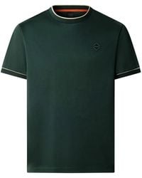 Hackett - Contrast-Trim Logo-Patch T-Shirt - Lyst