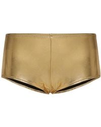 Dolce & Gabbana - Low-Rise Foiled Briefs - Lyst