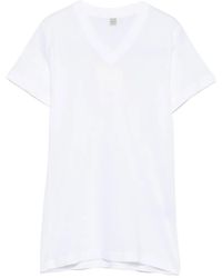 TOTEME - Wide-Ribbed V-Neck T-Shirt - Lyst