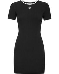 Philipp Plein - Short Dress Mini Sleeves - Lyst