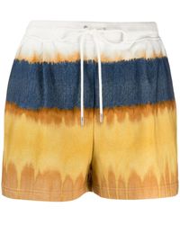 Alberta Ferretti - Tie-Dye Track Shorts - Lyst