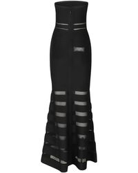 Hervé Léger - Kate Bandage Mesh-Panel Dress - Lyst