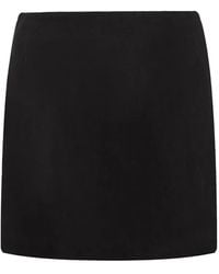 12 STOREEZ - Suede Mini Skirt - Lyst