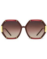 Tory Burch - Occhiali Da Sole Eleanor Esagonali - Lyst