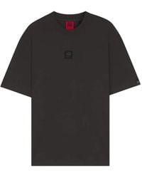 HUGO - Logo-Plaque Crew-Neck T-Shirt - Lyst
