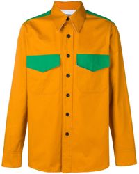 CALVIN KLEIN 205W39NYC Western Colour Block Shirt - Yellow