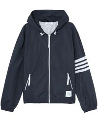 Thom Browne - 4-bar Stripe Hooded Jacket - Lyst