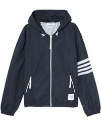 Thom Browne - 4-bar Stripe Hooded Jacket - Lyst