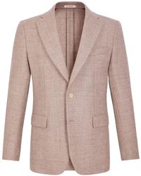 Fursac - Herringbone Virgin-Wool Blazer - Lyst