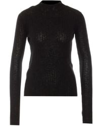 Pinko - Ribbed-Knit Wool Sweater - Lyst