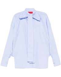 Thelatest - Cecilia Bow-Detail Shirt - Lyst