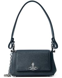 Vivienne Westwood - Hazel Logo-Detail Textured Shoulder Bag - Lyst