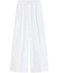 Weekend by Maxmara - Pleated Wide-Leg Trousers - Lyst