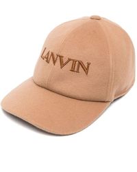 Lanvin - Baseballkappe mit Logo-Stickerei - Lyst