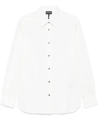 Emporio Armani - Camisa con logo en jacquard - Lyst