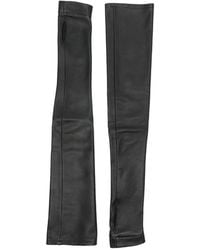 MITILIANE COUTURE - Fingerless Leather Long Gloves - Lyst