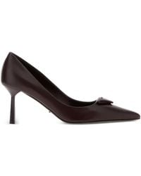 Prada - Escarpins En Cuir À Bout Pointu 80 Mm - Lyst