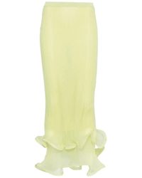 Jonathan Simkhai - Ruffled-Hem Midi Skirt - Lyst