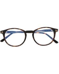 Tom Ford - Brille mit rundem Gestell - Lyst