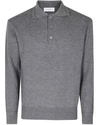 Paolo Pecora - Long-Sleeve Wool Polo Shirt - Lyst