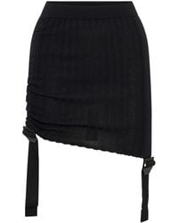 Dion Lee - Ribgebreide Mini-Rok - Lyst