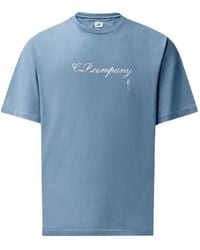 C.P. Company - 30/1 Jersey Short-Sleeve Logo T-Shirt - Lyst
