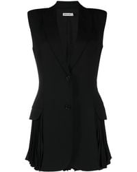 Jonathan Simkhai - Single-Breasted Pleated Vest - Lyst
